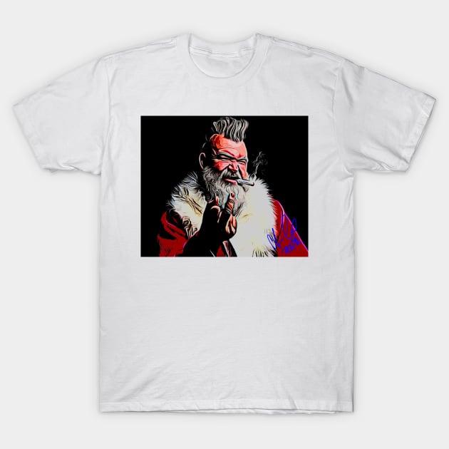 F U Santa T-Shirt by ROXIT13